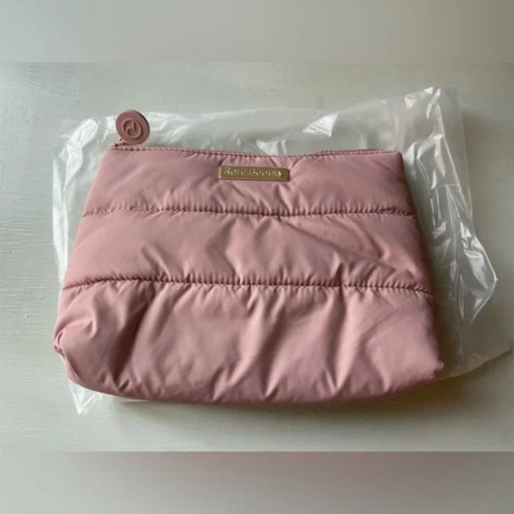 NWT Rare Beauty by Selena Gomez Puffy Makeup Bag in Mauve - Picture 3 of 9